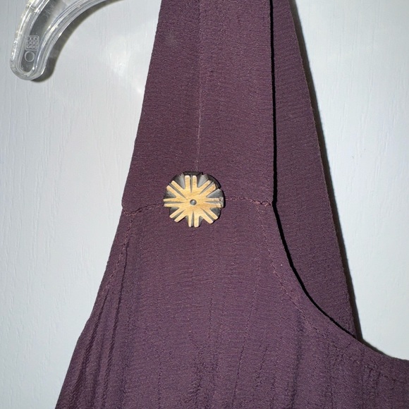 Bohemian Donna Jessica Merlot Patchwork Maxi Tank Dress Size 2 - Picture 4 of 14